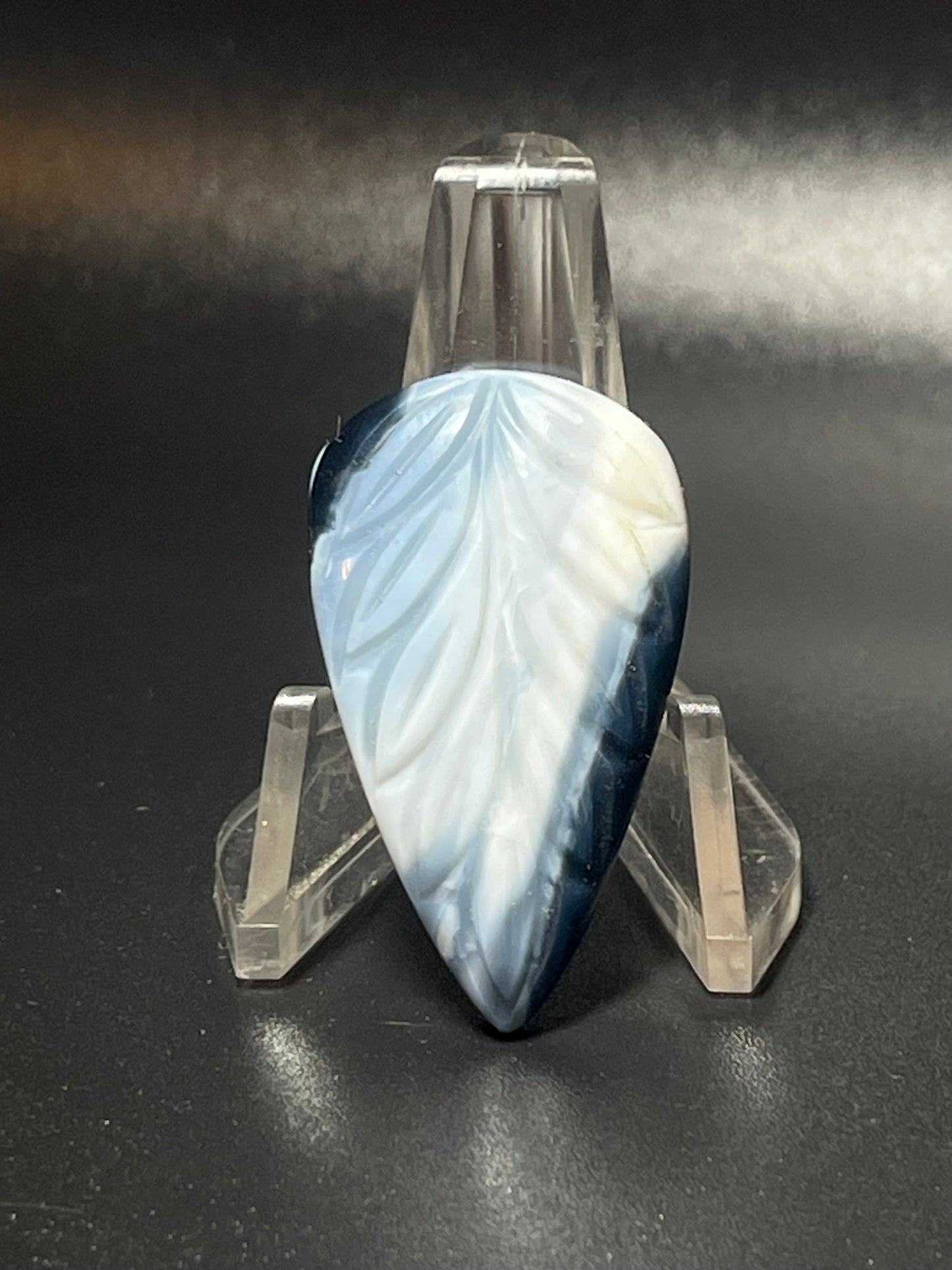 Carved Blue Owyhee Opal #CBOO1